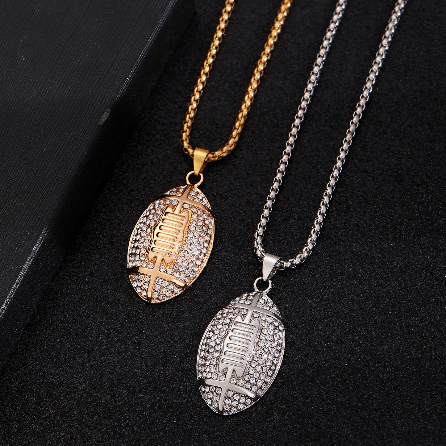 American Football Pendant Necklace